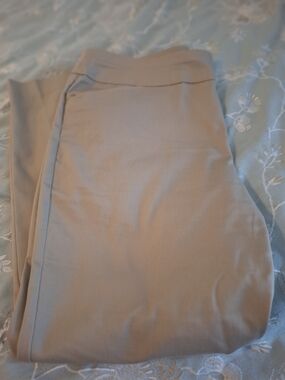 croft & barrow Beige Cropped Ankle Pants